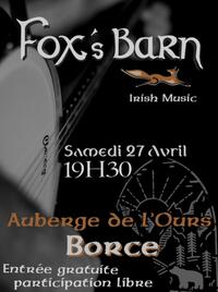 Concert musique irlandaise - Fox's Barn