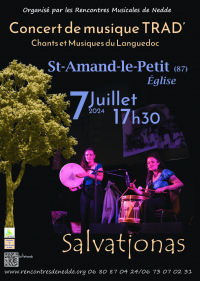 Concert de chants et musique du Languedoc par le duo « Salvatjonas »