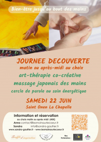 Demi-journée découverte Art-thérapie et massage japonais des mains