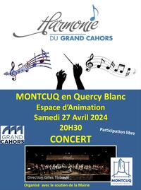 Concert à Montcuq: Harmonie du Grand Cahors