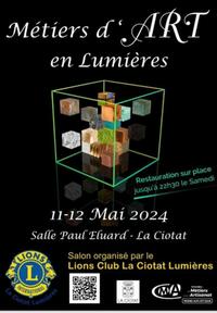 Rendez-vous les 11 et 12 mai au Salon "Métiers d'Art en Lumières" !