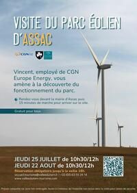 Participez à une visite découverte du parc éolien d'Assac !