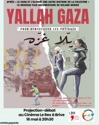 Projection de Yallah Gaza au Rex (Brive)