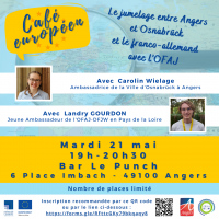 Café européen “Le jumelage entre Angers et Osnabrück et le franco-alle
