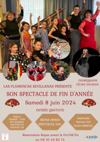 Spectacle de fin d'année Las Flamencas Sevillanas Gardiole