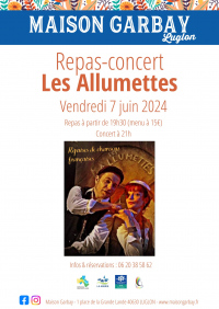 Repas-concert : Les Allumettes