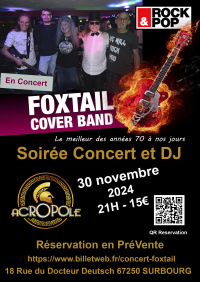 Concert Foxtail Cover Band et dj