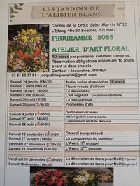 Atelier d'art floral à Beaulieu-sur-Loire