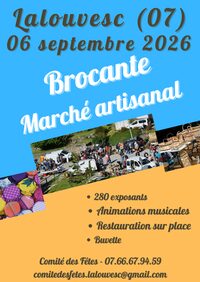 Brocante vide greniers marché artisanal à Lalouvesc