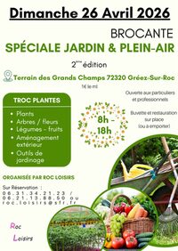 Brocante spéciale jardin & plein-air à Gréez-sur-Roc