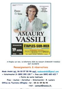 Concert Amaury VASSILI à Étaples