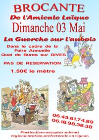 Brocante de l'Amicale Laique La Guerche à La Guerche-sur-l'Aubois