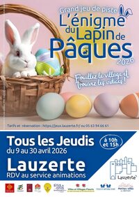 Jeu de piste : L’énigme de lapin de Pâques à Lauzerte