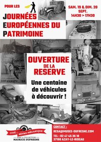 JEP: Ouverture Exceptionnelle de la Réserve à Azay-le-Rideau