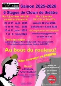 Stage de clown de théâtre à Déols