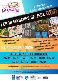Les 10 manches de jeux à Châtillon-sur-Thouet
