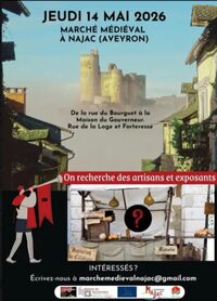 Marché artisanal médiéval à Najac