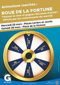 Animations marchés : Roue de la fortune à Gien