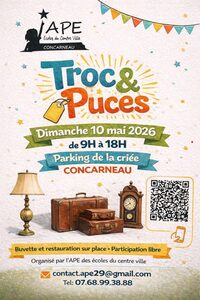 Troc & puces de l’APE des écoles du centre ville à Concarneau