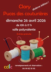 Puces des couturières à Clary