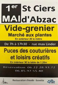Vide grenier à Saint-Ciers-d'Abzac