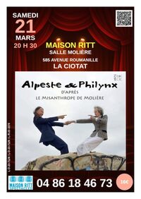 Spectacle comique Alpeste et Philynx par la compagnie Zone et Cie à La Ciotat