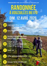 Randonnée à la campagne à Vouzailles