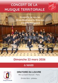 Concert annuel de la Musique territoriale à Paris 1er