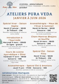 [ Atelier Pura Véda ] : Aromathérapie - Spécial été et émotions à Sancerre