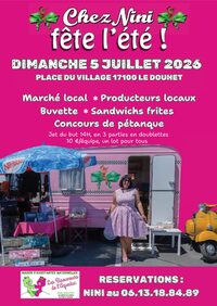 Concours de pétanque à Le Douhet