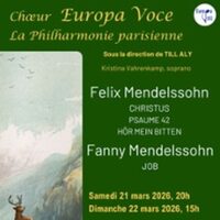 Choeur Europa Voce - Concert Mendelssohn à Paris 4e