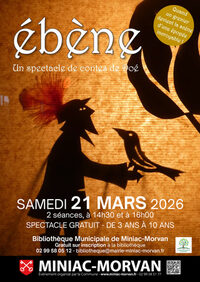 Ébène, un spectacle de contes de Doé à Miniac-Morvan