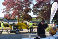 Stand de broyage à la déchèterie de La Montagne à La Montagne