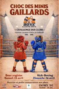 Choc des minis gaillards: Boxe anglaise (Gymnase Lavoisier) à Brive-la-Gaillarde