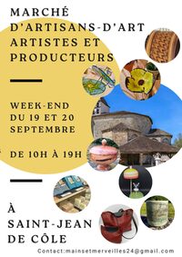 Marché d'artisans d'art, artistes et producteurs à Saint-Pierre-de-Côle