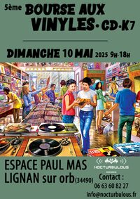 5ème Bourse aux vinyles Nocturbulous records à Lignan-sur-Orb