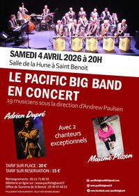 Concert du Pacific Big-Band avec Adrien Dupré et Maxime Plisson à Saint-Benoît