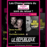 Les Chansonniers du Caveau de la République Sont de Retour à Paris 3e