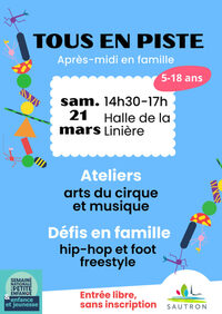 Semaine de la Petite Enfance, Enfance et Jeunesse : "tous en piste, un après-mid à Sautron