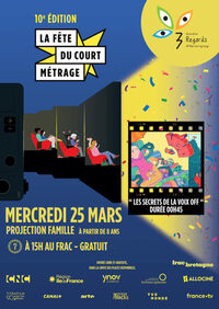 Fête du court Métrage - Projection famille "Les secrets de la voix off" à Rennes