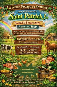 Saint Patrick à la Ferme pédago du bonheur à Saulces-Monclin