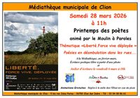 Printemps des Poètes à Clion