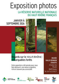 Exposition temporaire "Regards sur le Haut Rhône, remarquables forêts" à Aoste