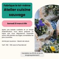 Fabrique le toi-même : Atelier Cuisine sauvage – lieu à définir à Réquista