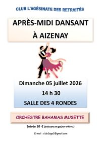 Après-midi dansant avec orchestre à Aizenay