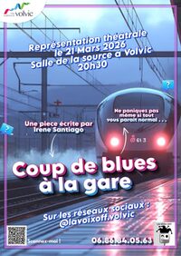 Coup de blues à la gare (Volvic) à Volvic