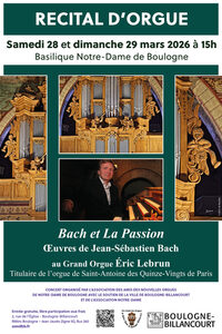 Concert d'Orgue - BACH et la Passion à Boulogne-Billancourt