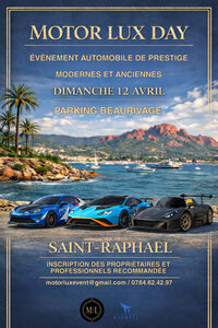 Exposition automobile Motor Lux Day à Saint-Raphaël