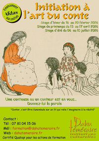 STAGE : Initiation à l'art du conte - stage de printemps à Eyraud-Crempse-Maurens