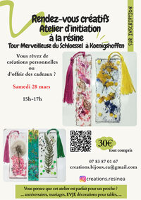 Ateliers d'initiation et de créations en résine à Strasbourg